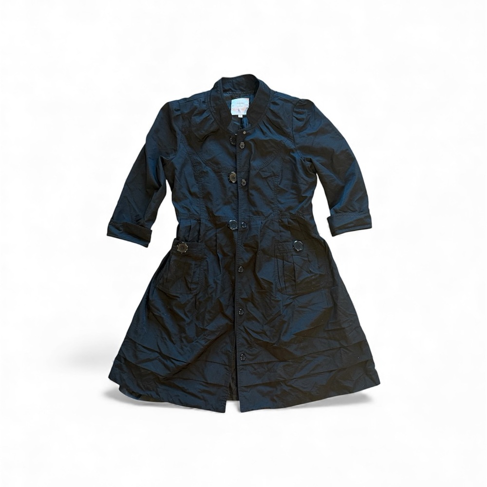 Romeo and Juliet couture short black trenchcoat women’s lightweight size medium
